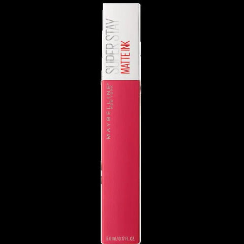 Maybelline Superstay 24 Matte Ink lipstick in shade 155 Savant, 5ml, displayed in a sleek tube with bold packaging.