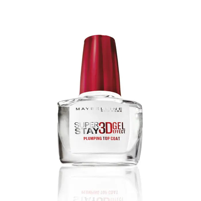 Maybelline Superstay 3D Gel Effect nail polish in transparent 10ml bottle with sleek packaging, branded by Jag Couture London New York