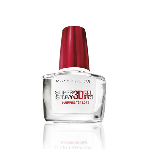 Maybelline Superstay 3D Gel Effect nail polish in transparent 10ml bottle with sleek packaging, branded by Jag Couture London New York