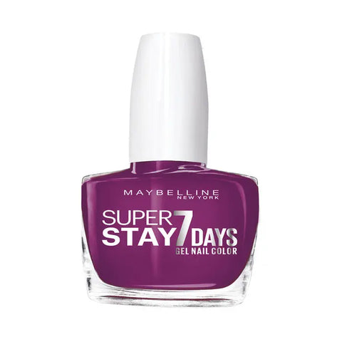 Maybelline Superstay 7 Days Gel Nail Color in shade 230 Berry Stain, with a glossy pink nail finish.