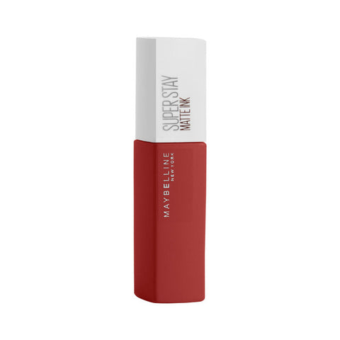 Maybelline Superstay Matte Ink City Edition lipstick in shade 125 Inspirer, 5ml, showcasing the vibrant liquid matte lip color.
