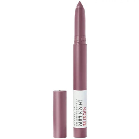 Maybelline Superstay Matte Ink Crayon Lipstick in shade 25 Stay Exceptional, featuring a creamy, matte finish and vibrant color.