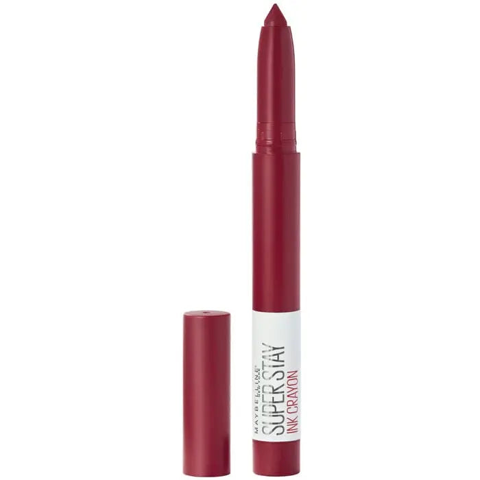 Maybelline Superstay Matte Ink Crayon Lipstick in shade 50 Own Your Empire, featuring a bold, matte finish lipstick from Jag Couture London.