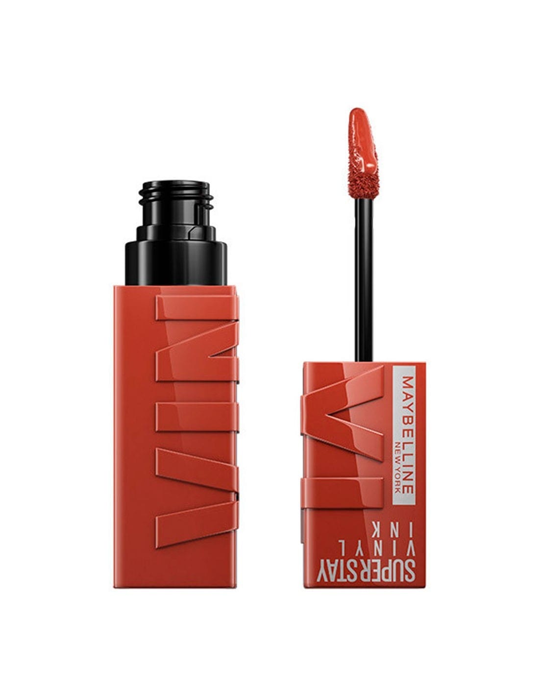 Maybelline Superstay Vinyl Ink Liquid Lipstick 130 Extra in 4.2ml tube with applicator, showcasing vibrant pink shade.