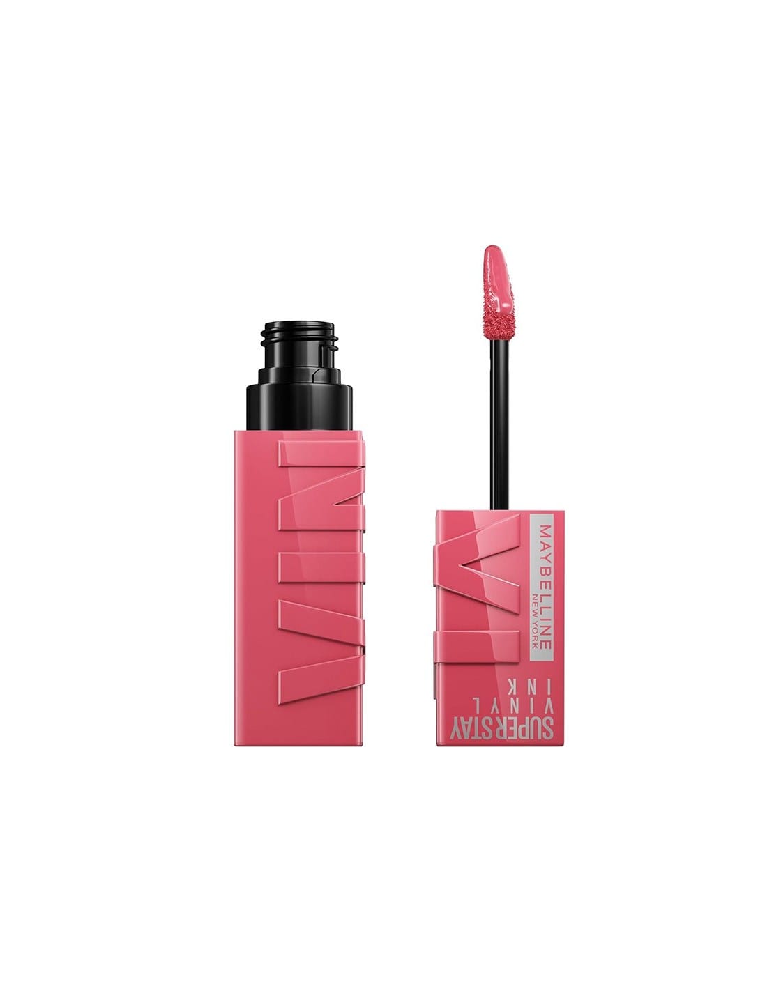 Maybelline Superstay Vinyl Ink Liquid Lipstick in shade 145 Rouge, 4.2ml, with bold red color and sleek packaging.