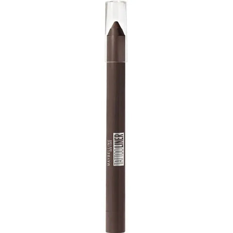 Maybelline Tattoo Liner Gel Pencil in 910 Bold Brown with Jag Couture London branding, shown in a close-up image.