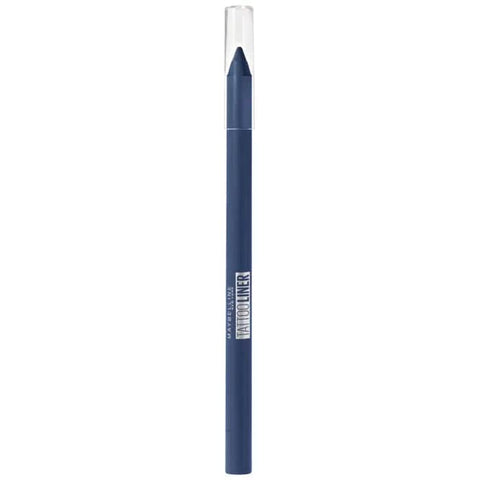 Maybelline Tattoo Liner Gel Pencil in Deep Teal, featuring the pencil with sharp tip and vibrant teal color for precise eye lining.