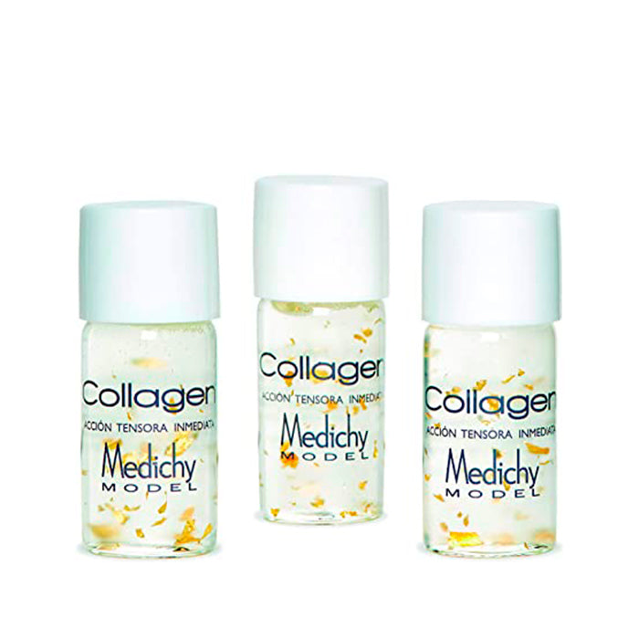 Medichy Model Immediate Action 3 Ampoules by Jag Couture London New York, shown in a close-up image with ampoules ready for use.