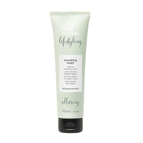 Jag Couture London Milk Shake Lifestyling Smoothing Cream 150ml jar with white cream inside, designed for hair smoothing and styling.