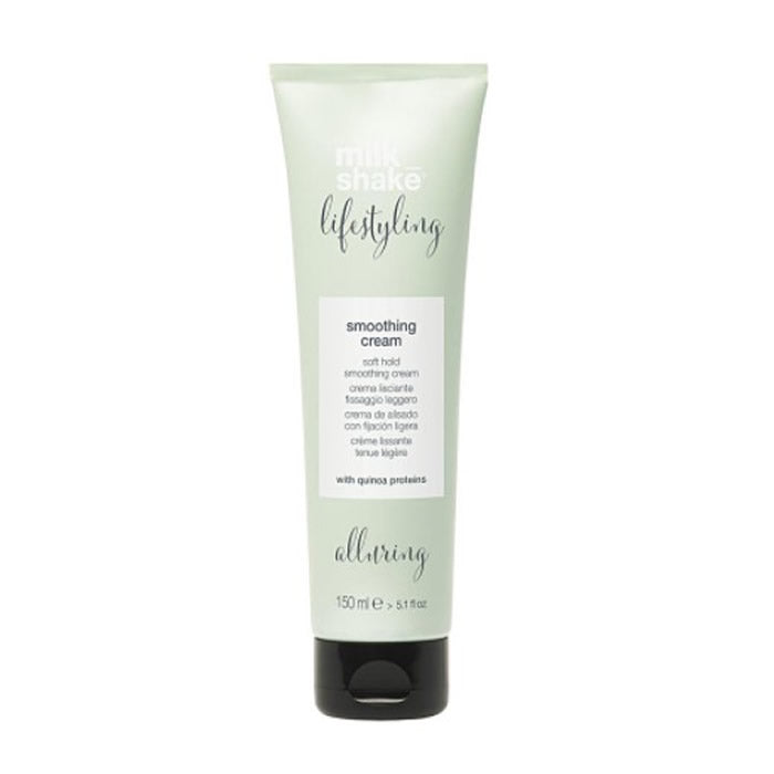 Jag Couture London Milk Shake Lifestyling Smoothing Cream 150ml jar with smooth, creamy texture and sleek packaging.