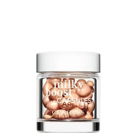 Milky Boost Fond De Teint 3.5 by Jag Couture London - New York, 30 capsules, close-up of the product packaging and capsules.