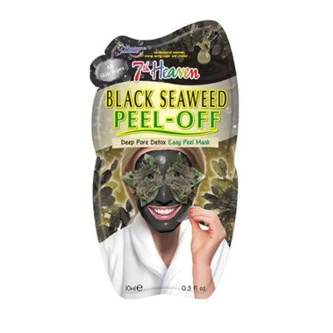 Montagne Jeunesse Black Seaweed Peel-Off Mask in 10ml tube, featuring black seaweed for skin detox and deep cleansing.