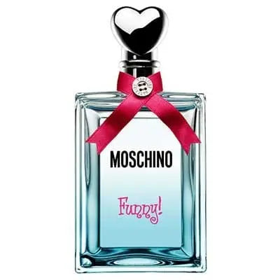 Moschino Funny Eau de Toilette spray 50ml bottle, stylish design, on a neutral background, showcasing the perfume packaging.
