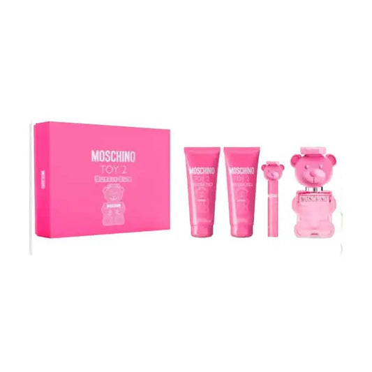 Moschino Toy 2 Bubble Gum Eau De Toilette Spray 100ml Set 4 Pieces Jag Couture London - New York