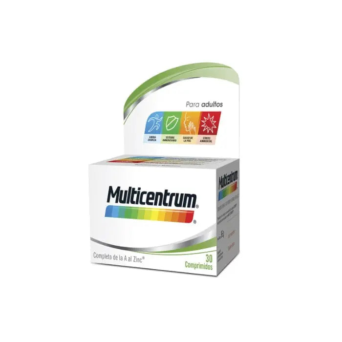 Multicentrum 30 tablets multivitamins by Jag Couture London New York, showing the bottle with tablets inside.