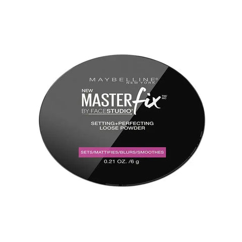 Jag Couture London New York Mybelline Mater Fix Perfecting Loose Powder 01 Translucent, fine translucent setting powder in a jar