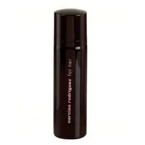 Narciso Rodriguez For Her deodorant spray 100ml in a sleek bottle, displayed on a neutral background.