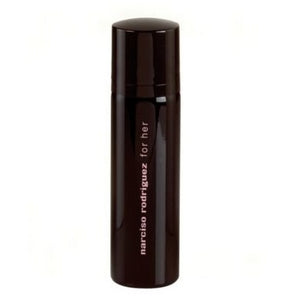 Narciso Rodriguez For Her deodorant spray in 100ml bottle, displayed with elegant packaging and branding.