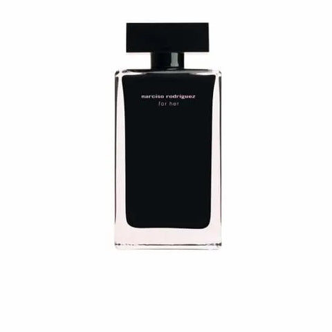 Narciso Rodriguez For Her Eau De Toilette spray 150ml bottle, elegant design, with floral and musky fragrance notes.