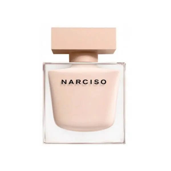 Narciso Rodriguez Narciso Poudrée 50ml Eau de Parfum spray with elegant packaging, showcasing the perfume bottle and design.