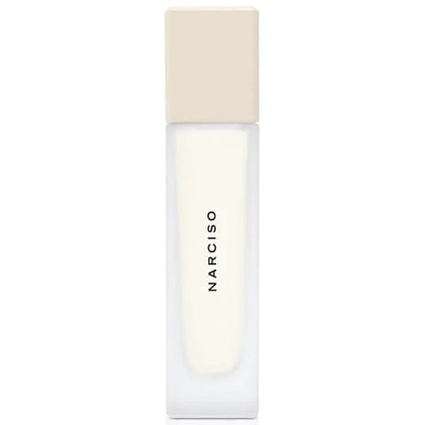 Narciso Rodriguez scented hair mist spray by Jag Couture London New York, 30ml bottle with elegant design and floral accents.