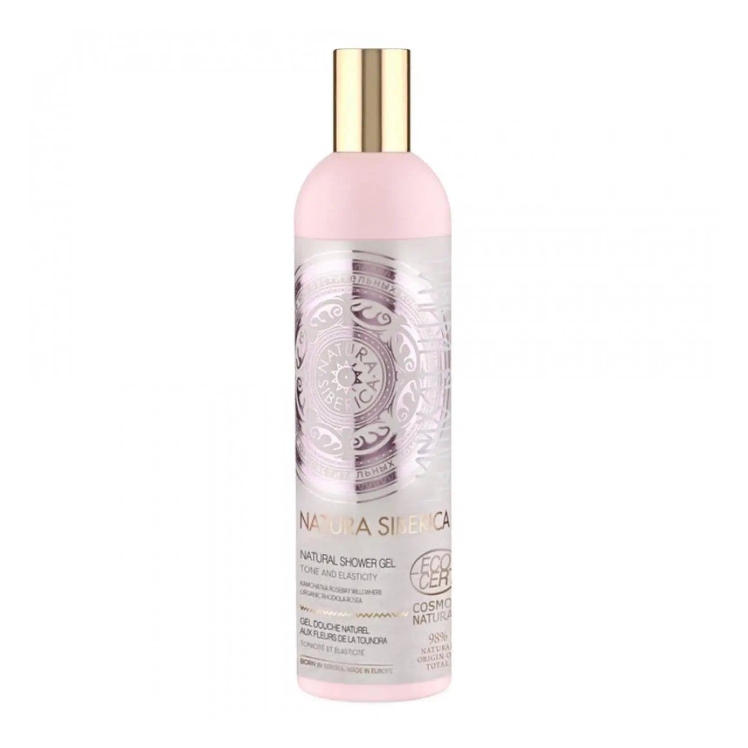 Natura Siberica Floral Gel De Baño in 400ml bottle, natural shower gel with floral scent, by Jag Couture London New York.