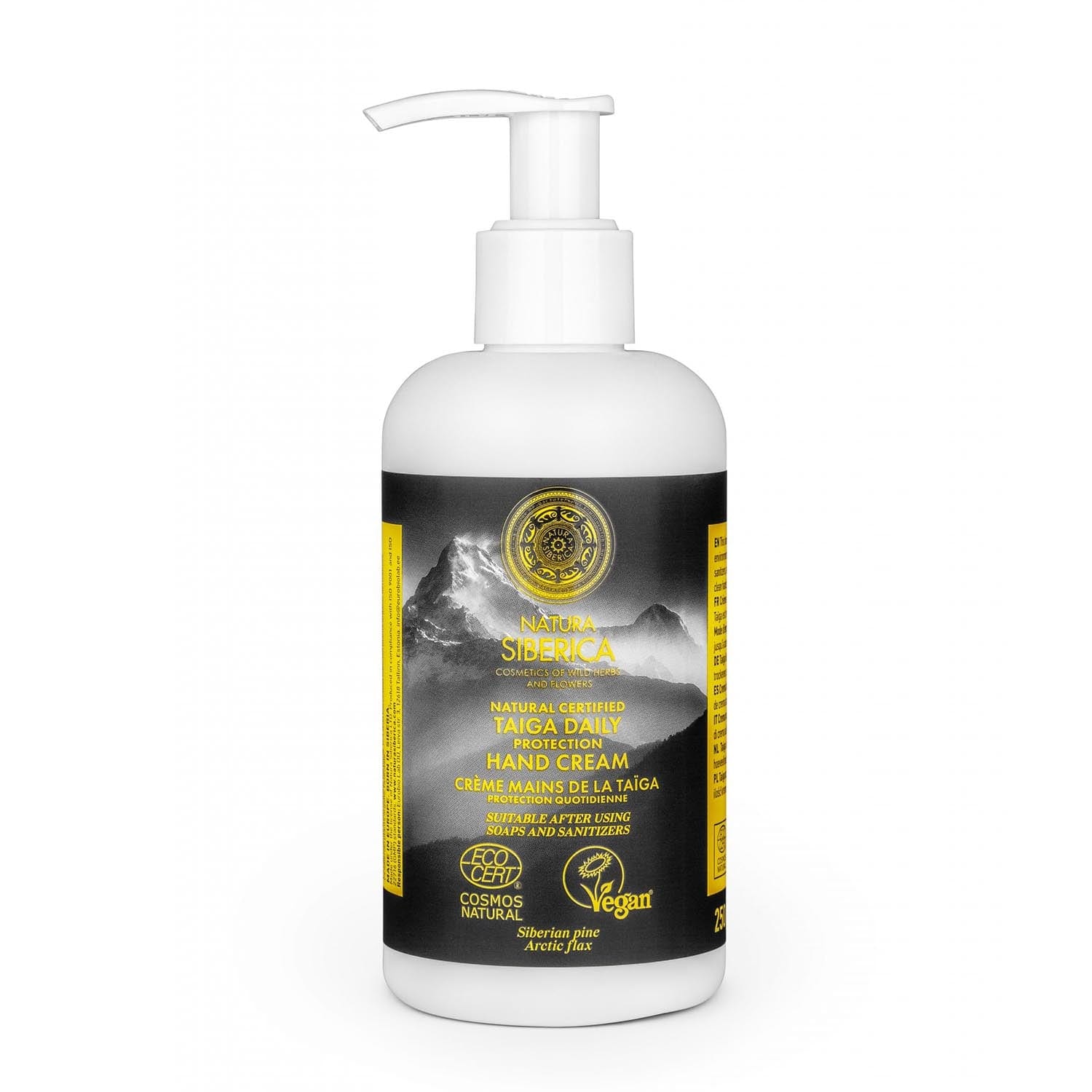 Natura Siberica SOS Hand Cream for protection in 250ml jar, featuring nourishing hand care from Jag Couture London - New York.
