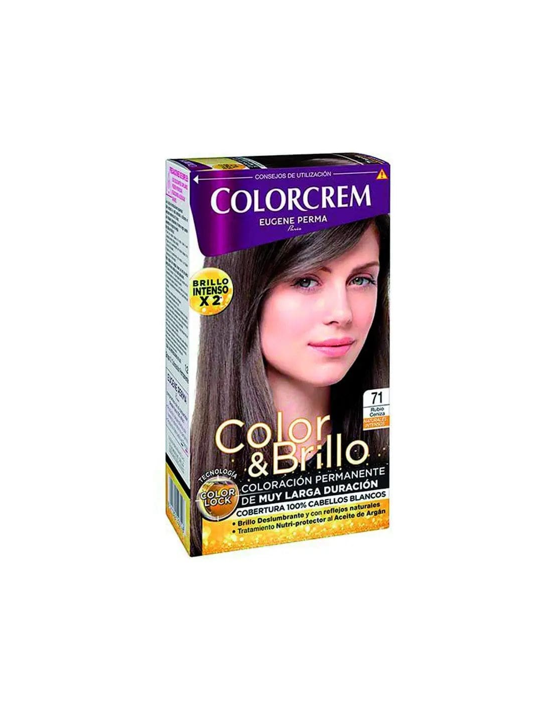 Naturtint Tinte Pelo Colorcrem 71 Rubio Ceniza by Jag Couture London New York, showing the ash blonde hair color in a creamy formula.