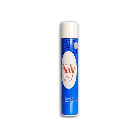 Jag Couture London Nelly Classic Hairspray 400ml bottle with spray nozzle, showcasing the product on a plain background.