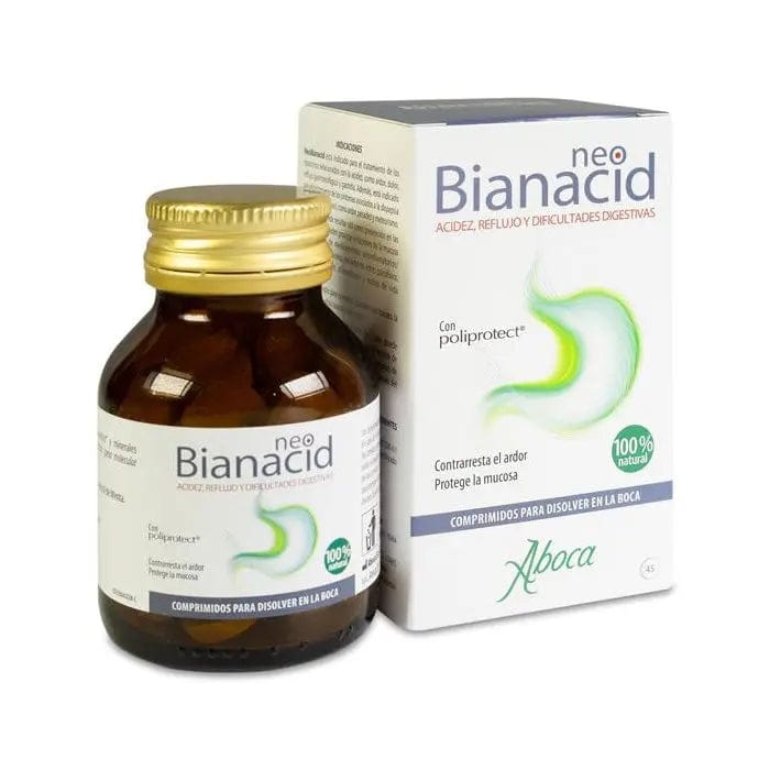 Box of Neobianacid 70 tablets by Jag Couture London - New York, showing the packaging and label for digestive health supplement.