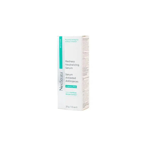 Neostrata Restore Anti-Ageing Anti-Redness Serum 29g from Jag Couture London, shown in a sleek glass bottle with a pump dispenser.