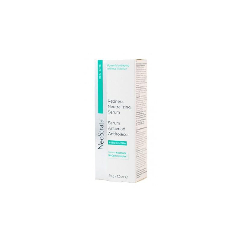 Neostrata Restore Anti-Ageing Anti-Redness Serum in 29g bottle, featuring a sleek design with a pump dispenser.