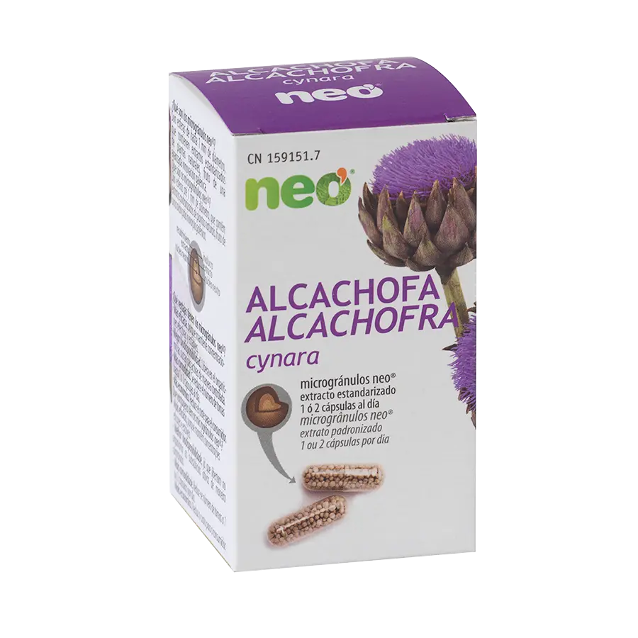Neovital Artichoke Neo supplement capsules by Jag Couture London New York, showing a bottle of 45 capsules on a white background.