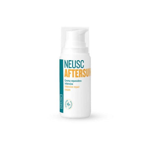 Neusc Aftersun Repairing Cream by Jag Couture London, 100ml, featuring nourishing formula in a white tube with blue accents.