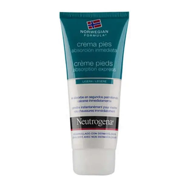 Neutrogena Foot Cream by Jag Couture London - New York, 100ml, showing the tube of fast-absorbing foot cream in a close-up shot.