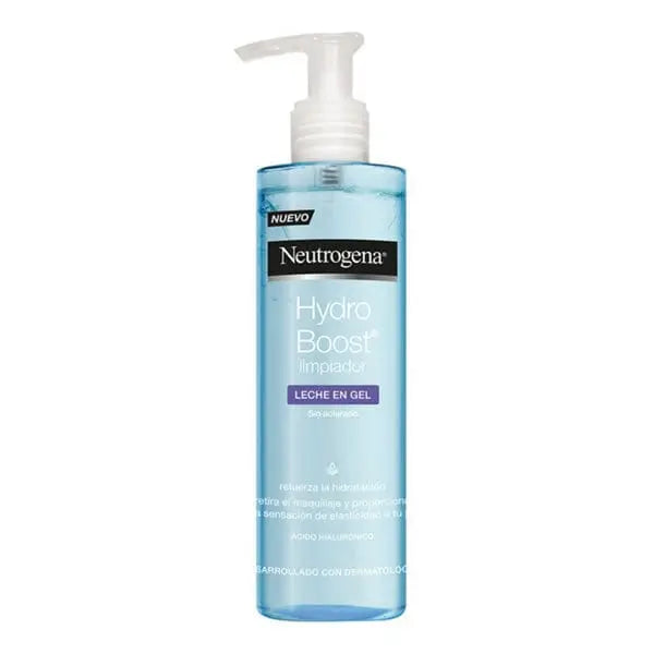 Neutrogena Hydro Boost Gel Cleansing Milk 200ml, a gentle facial cleanser with hydrating gel texture from Jag Couture London New York.