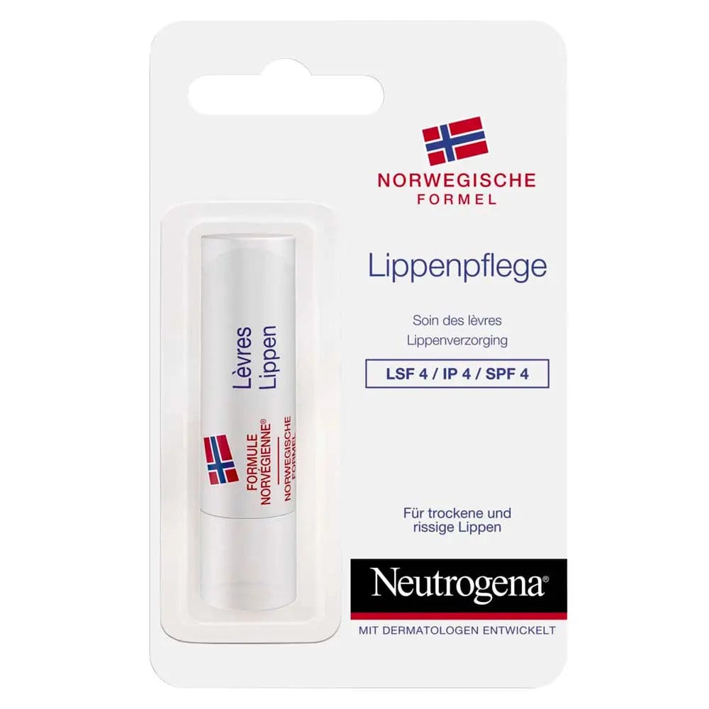 Neutrogena Lip Protector SPF 20 in 4.8g tube, with Jag Couture London New York branding, shown in a close-up image.