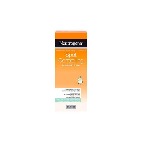 Neutrogena Visibly Clear Oil-Free Moisturizer 50ml bottle with clear packaging and label, placed on a white background