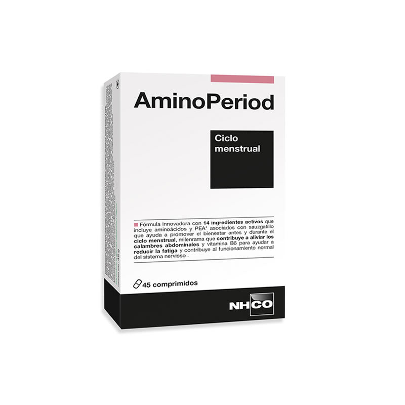NHCO AminoPeriod 45 tablets by Jag Couture London New York, dietary supplement with amino acids for health and wellness.