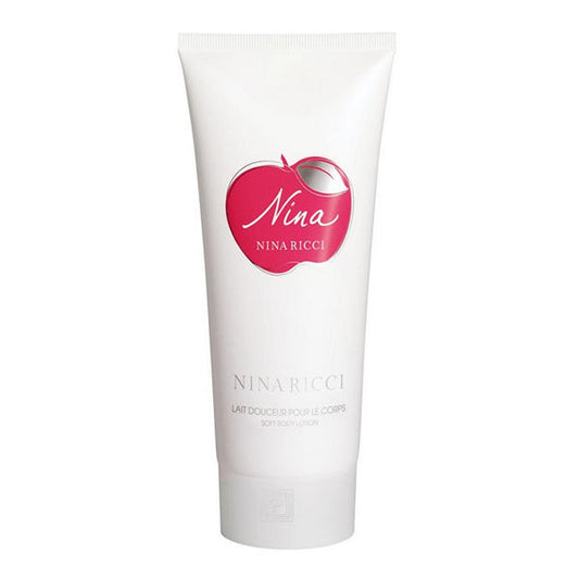 Nina Ricci Nina Body Milk 200ml bottle with elegant packaging, displayed on a neutral background.