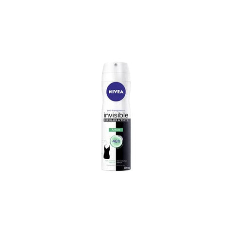 Jag Couture London - New York Nivea Black &amp; White Active Deodorant Spray 200ml