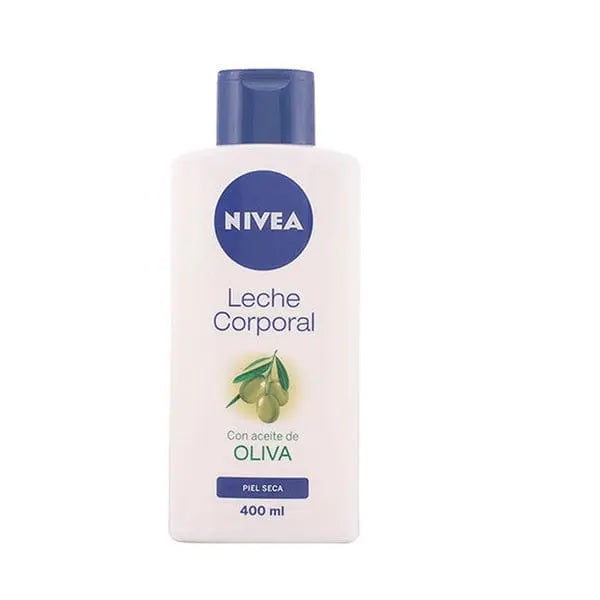 Nivea Body Lotion with Olive Oil in 400ml bottle, featuring smooth, moisturizing texture and branded packaging from Jag Couture London New York.
