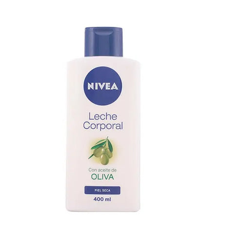 Nivea Body Lotion with Olive Oil in a 400ml bottle, featuring the product label and packaging from Jag Couture London - New York.