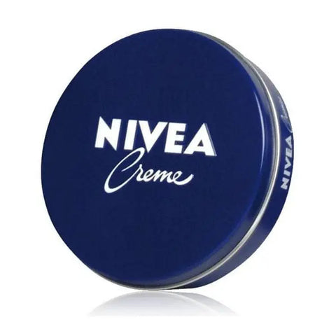 Jag Couture London - New York Nivea Creme 150ml jar with blue lid and white cream inside, skincare product for nourishing skin
