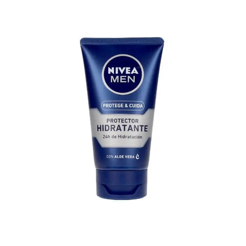 Nivea Men Protect & Care Aloe moisturizing protector in a 75ml tube, designed for men's skin hydration and care.