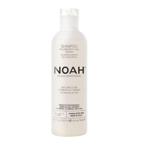 Jag Couture London Noah Citrico Volumizing Shampoo 250ml bottle with citrus scent and sleek packaging.