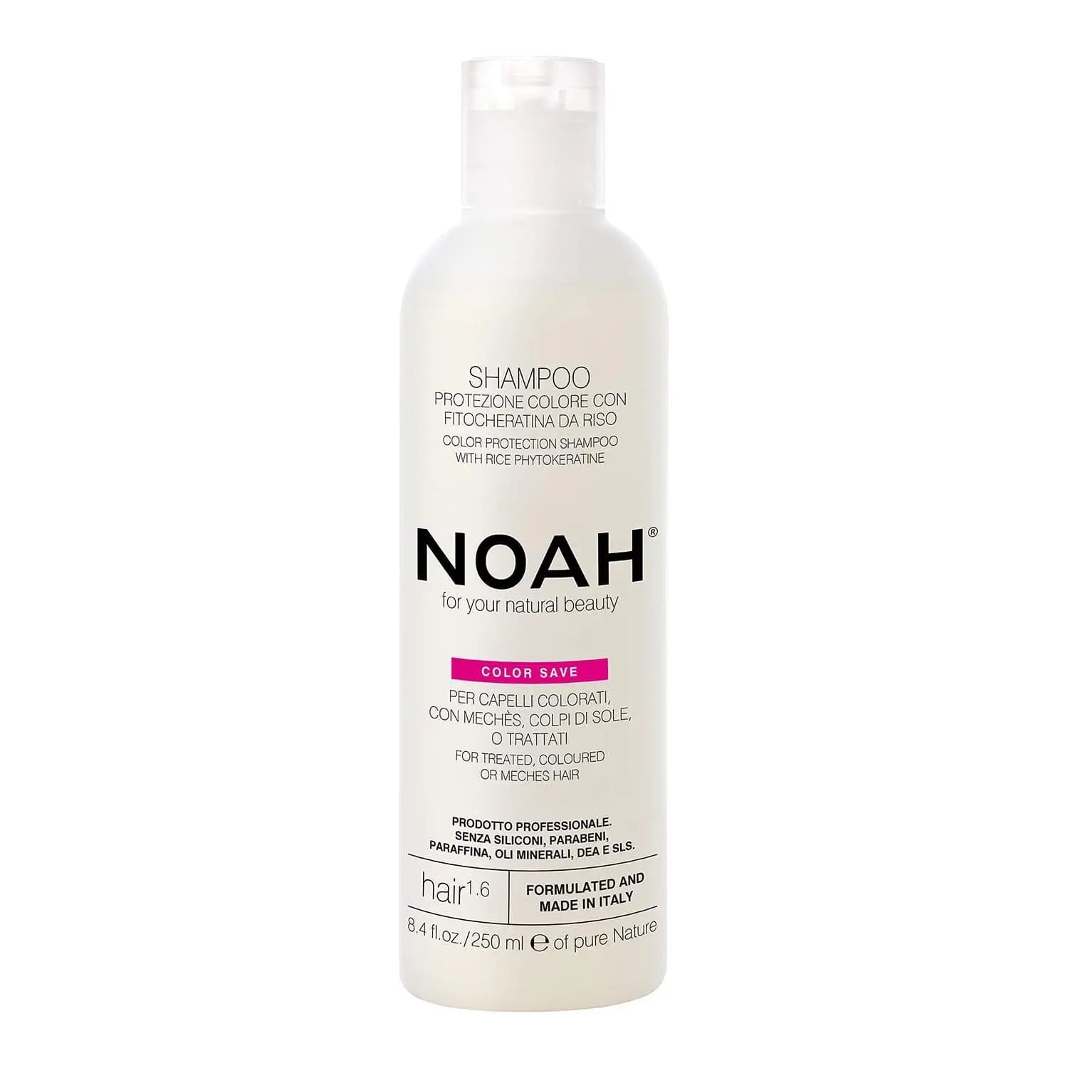 Jag Couture London Noah Color Protect Shampoo 1000ml bottle with vibrant label and sleek design for color-treated hair care.