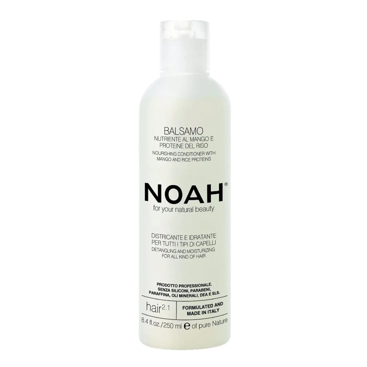 Jag Couture London Noah Nutritivo Mango Conditioner 250ml bottle with bright yellow label and product details visible.