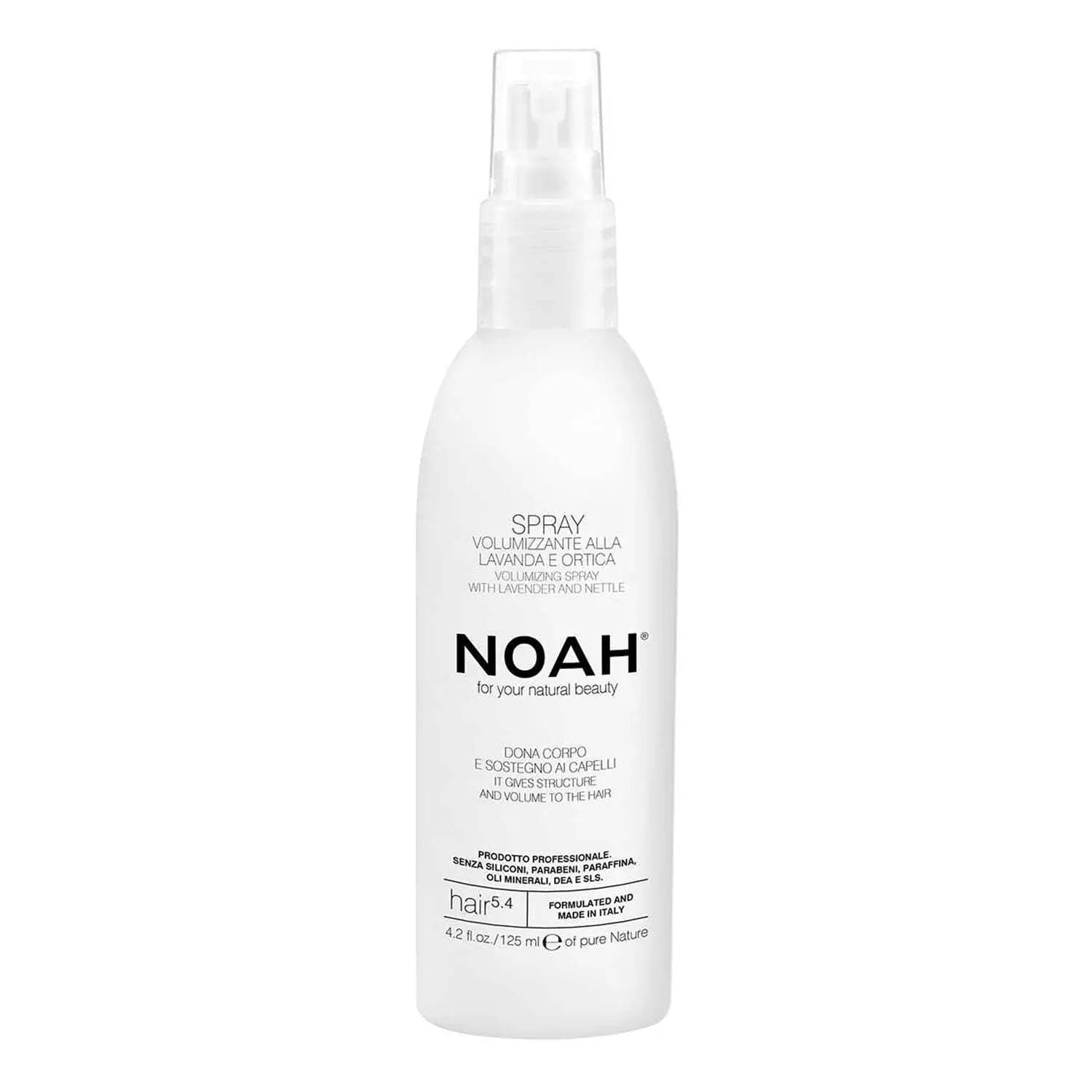 Jag Couture London Noah Style Spray Volumizante Lavanda 125ml, a lavender-scented hair volumizing spray in a clear bottle.