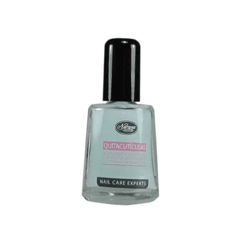 Jag Couture London Nurana Cuticle Remover 10ml, clear bottle with applicator, designed for softening and removing cuticles.